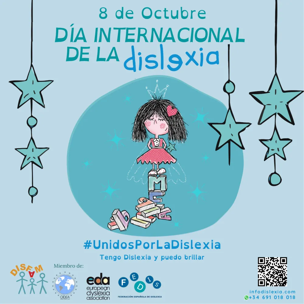 Foto del cartel del dia internacional de la dislexia