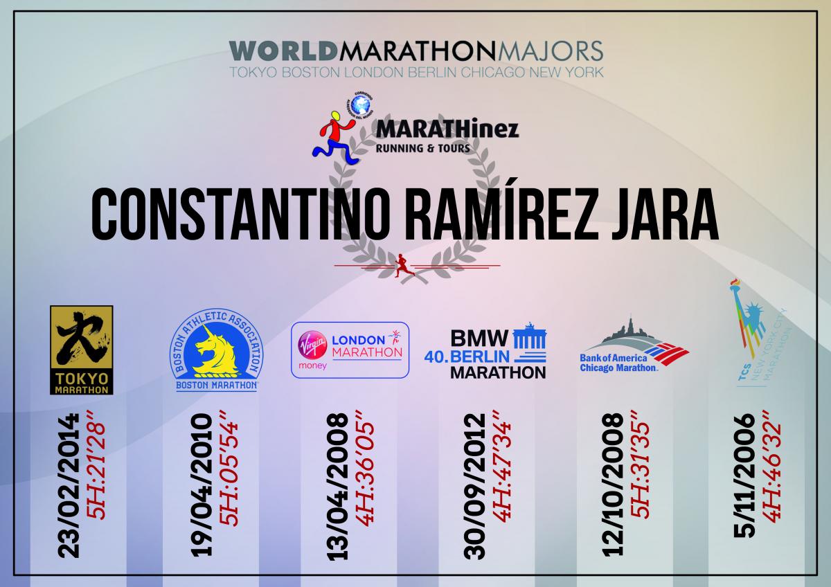 Diploma de maratones Constantino Ramírez
