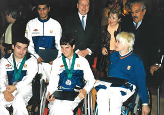 Álvaro Galán en los Juegos Paralímpicos de Sidney 2000