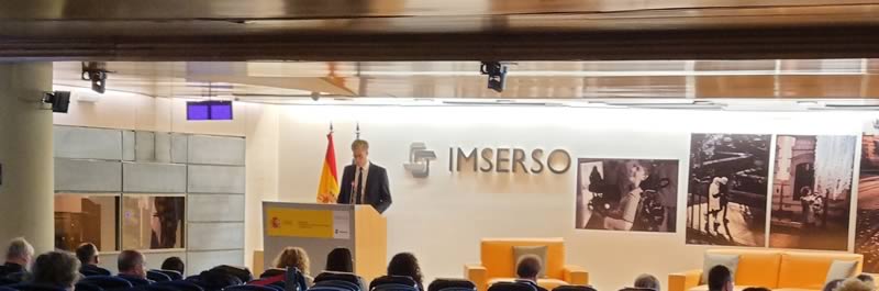 Fotografía de las jornadas sobre Cuidados de Larga Duración en la sede de IMSERSO