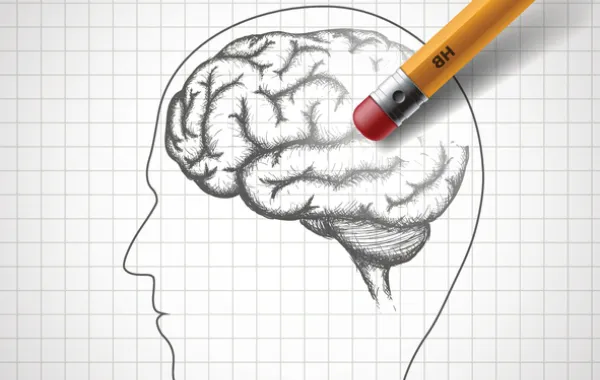 dibujo de un cerebro