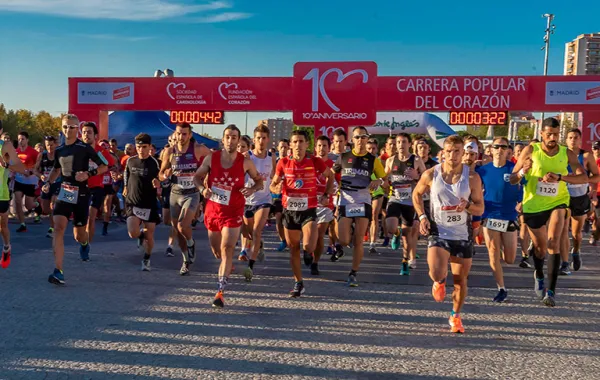 Foto de la carrera del corazon durante al semana del corazon en septiembre