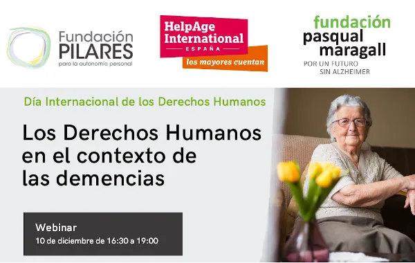 Foto del cartel Derechos Humanos y Demencia