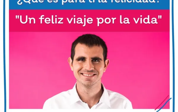 Foto del cartel del dia del autismo un feliz viaje por la vida
