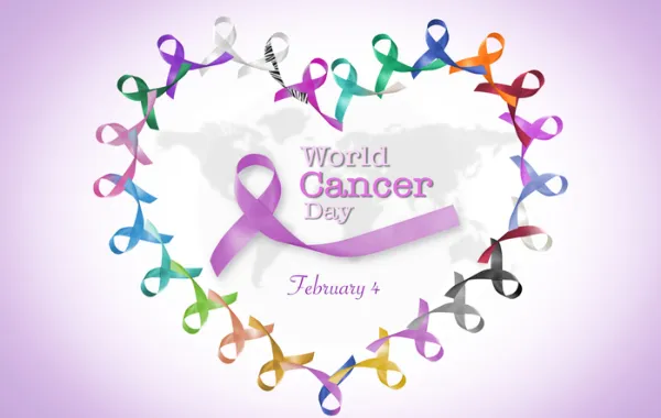 Foto de un corazon formado por varios lazos de colores