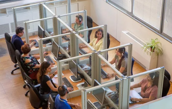 Foto de un servicio de teleasistencia