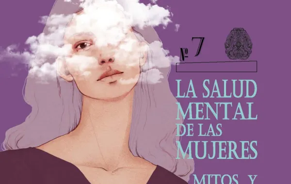 Foto del cartel de cuadernos para la salud de la mujeres con una ilustracion que aparece una mujer