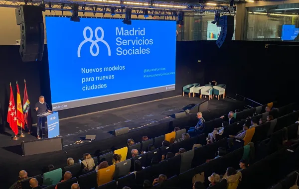 Foto de la presentacion de la Red de Servicios Sociales en Madrid