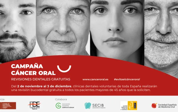 Foto del visual de la campaña de prevencion del cancer oral