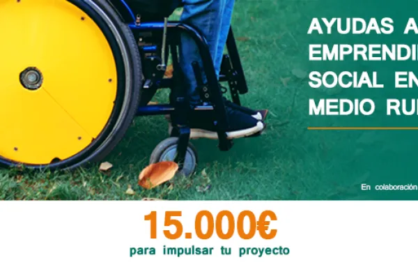Foto del cartel de Ayudas al emprendimiento social rural