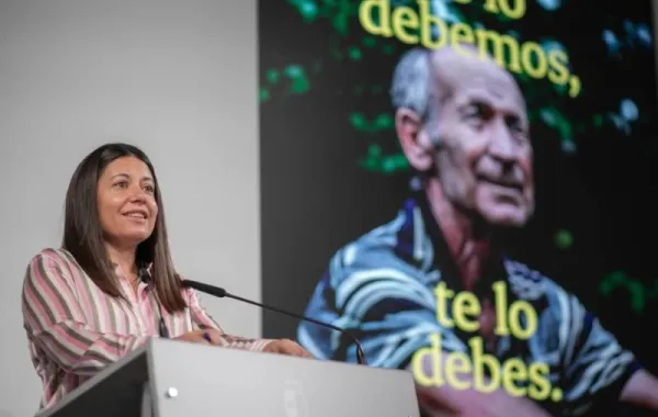 Bárbara García Torijano en la presentación de la campaña contra la Soledad no Deseada de Castilla-La Mancha