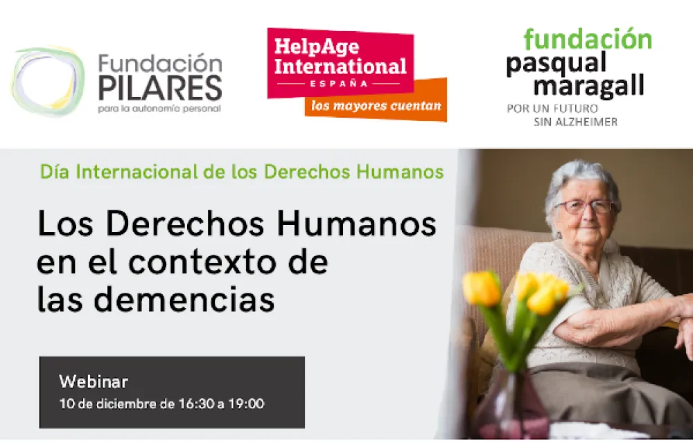 Foto del cartel Derechos Humanos y Demencia