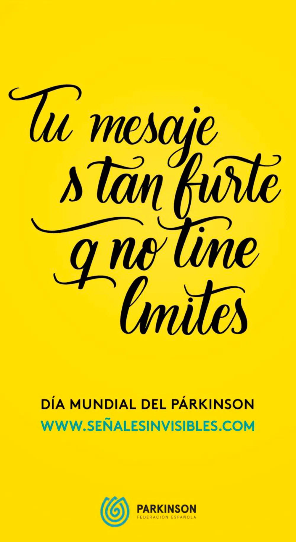 Foto del cartel del dia mundial del parkinson