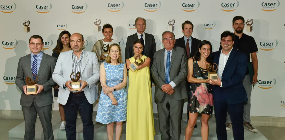 Foto de familia de los Premiados de la VIII Edición de los Premios Dependencia y Sociedad